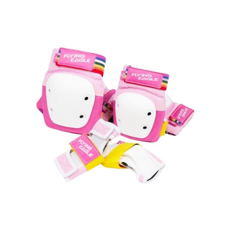 Kit de Protecciones Para Niños - Flying Eagle Valiant Rosa