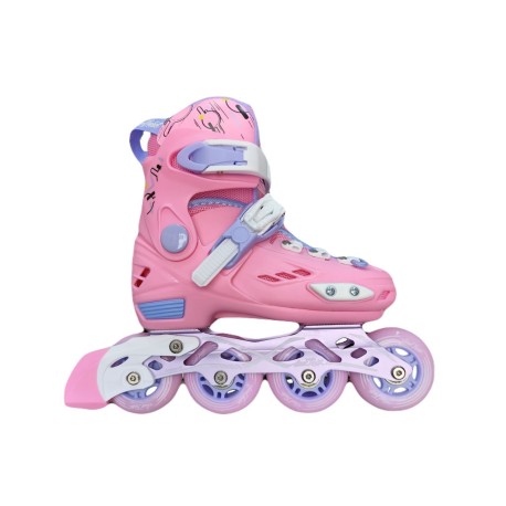 Kit de Patines Sweet Rocket Pro Plus Rosa - Con Protecciones