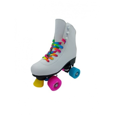 Patines Quads/Roller Sweet Rocket Ajustables Arcoíris